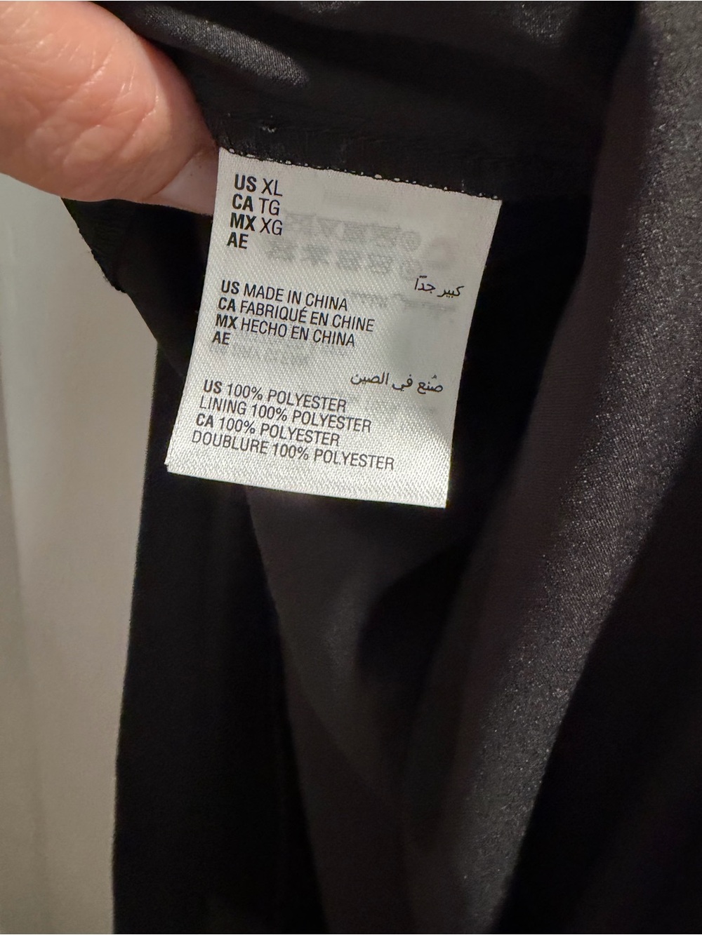 INC International Concepts Dresses Black Bow-Back V-Neck Shift Dress XL flowy! - Picture 11 of 17